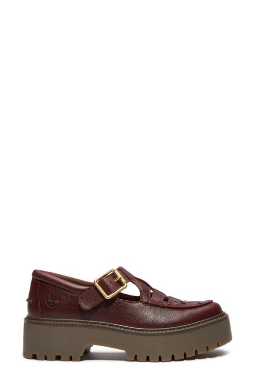 Timberland Stone Street Platform Buckle Loafer In Burgundy