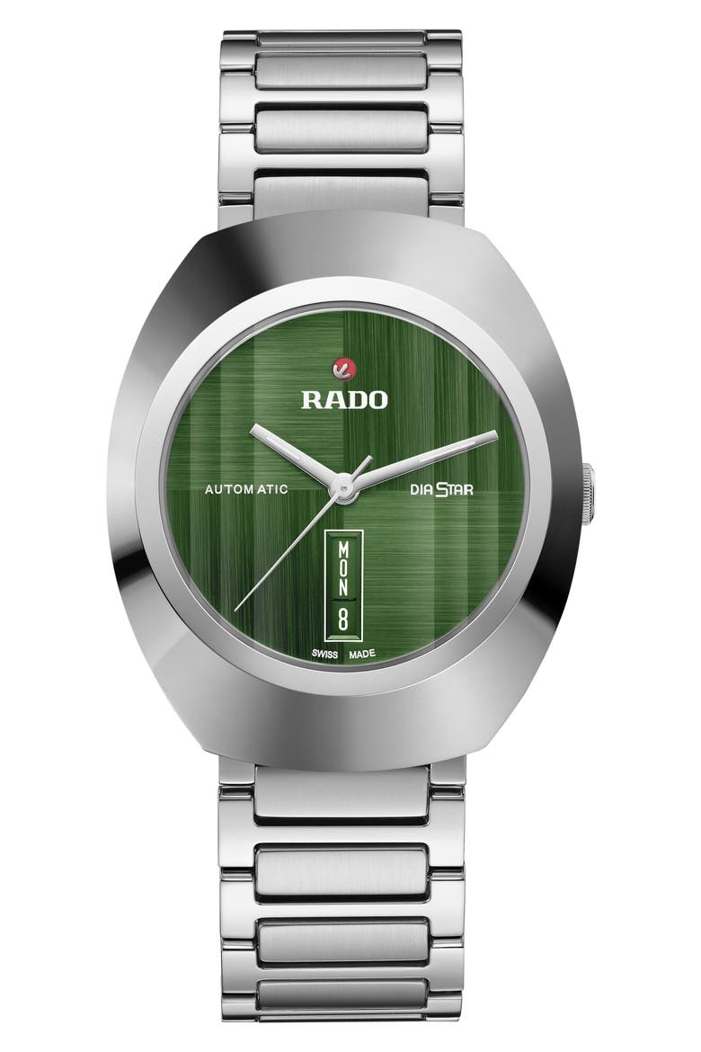 DiaStar Original Automatic Bracelet Watch, 38mm, Main, color, GREEN