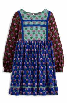 Mini Boden Kids' Floral Print Cotton Jersey Dress