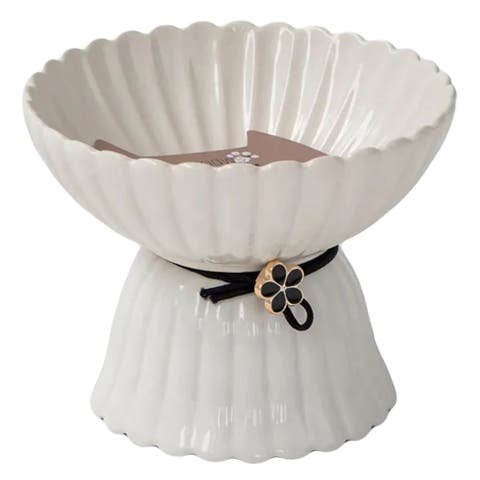 Elevated Ceramic Bowl For Cats 8.45oz Capacity