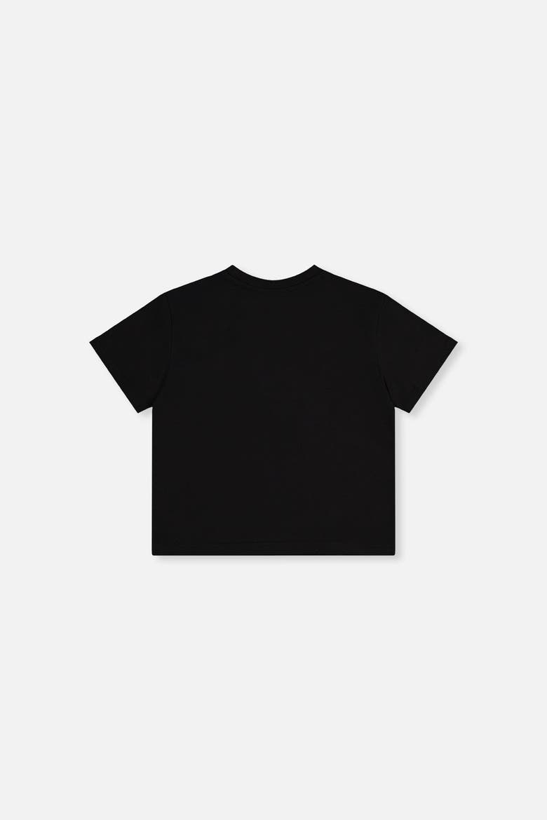 Heavy Jersey Crew Neck Wide Short Sleeve T-Shirt, Alternate, color, Black