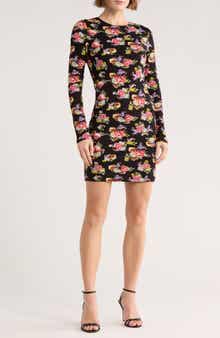 Alice + Olivia Delora Floral Long Sleeve Dress