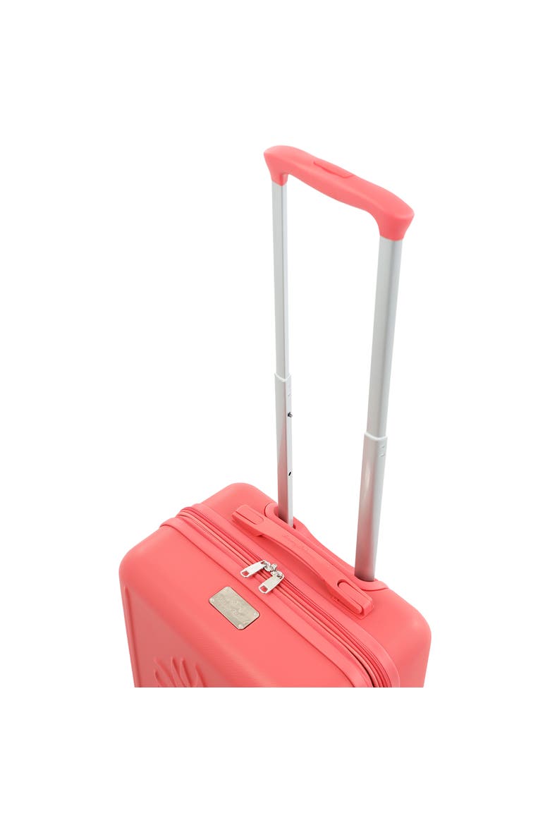3-Piece Hardside Luggage Set with 3D Pineapple 30", 26" & 21.5" Spinner Suitcases, Alternate, color, CORAL