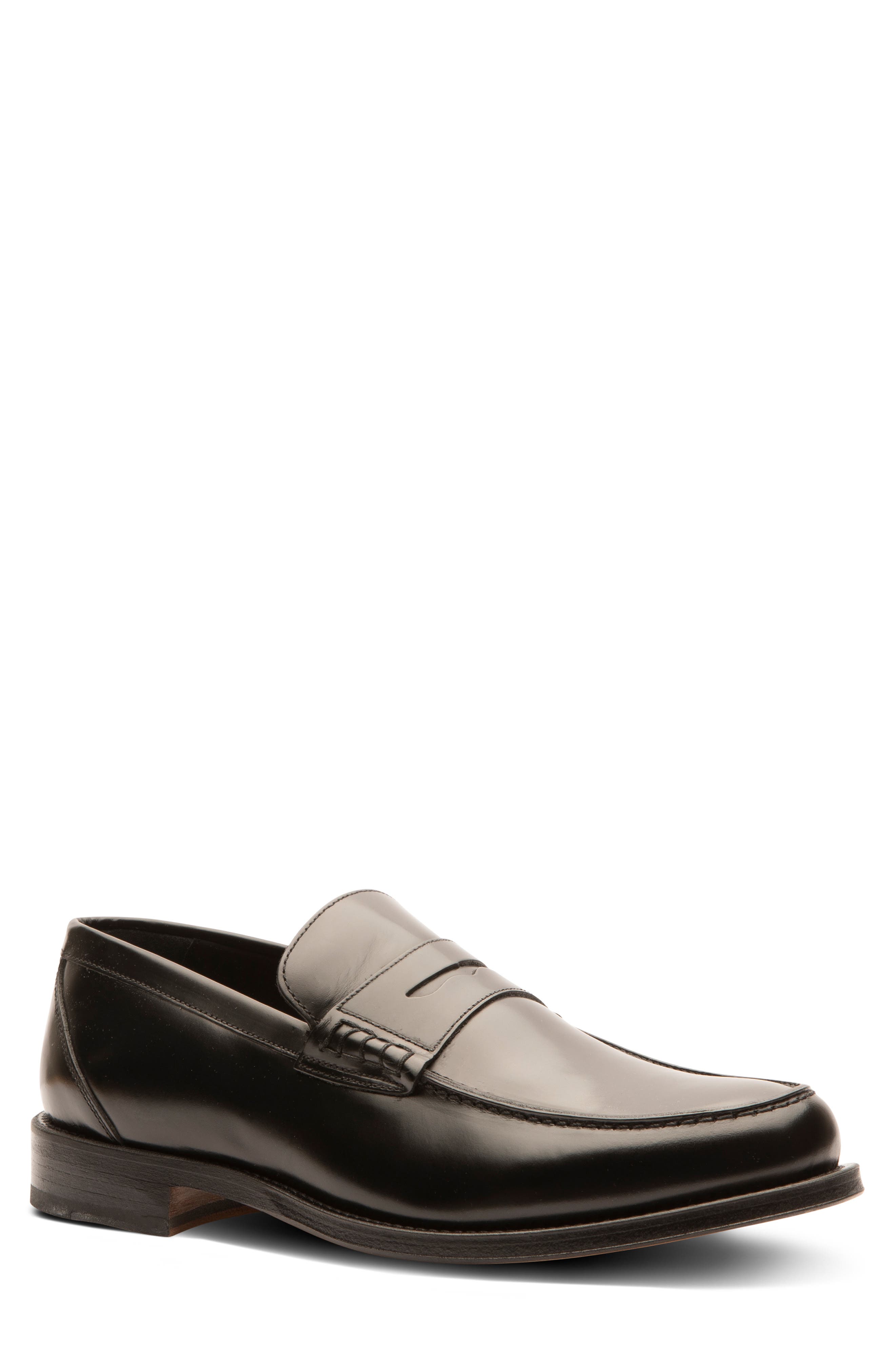 Crosby Square Newhaven Penny Loafer, Main, color, Black