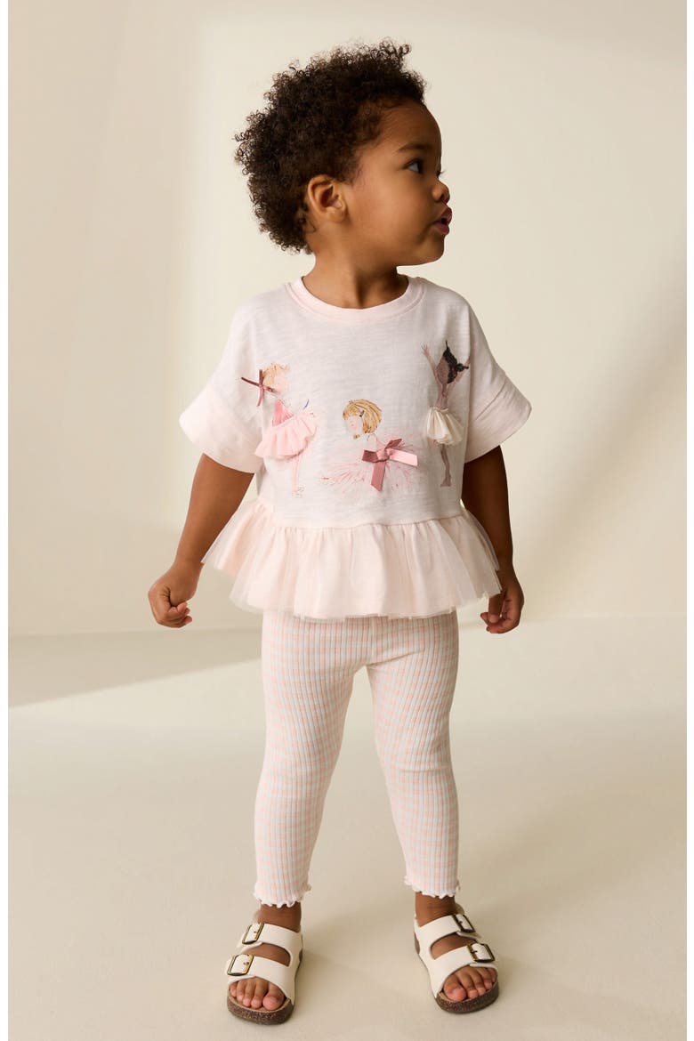 Kids' Ballerina Peplum Top & Leggings Set (Women) | Nordstrom