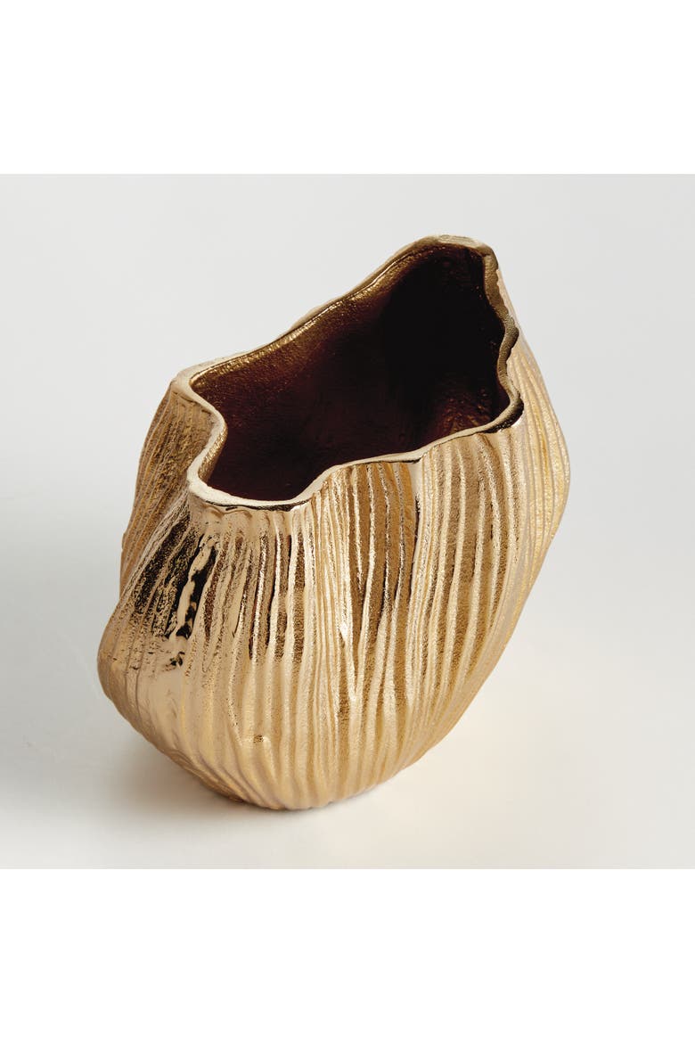 Lillian Vase Large - Champagne Gold, Alternate, color, Gold