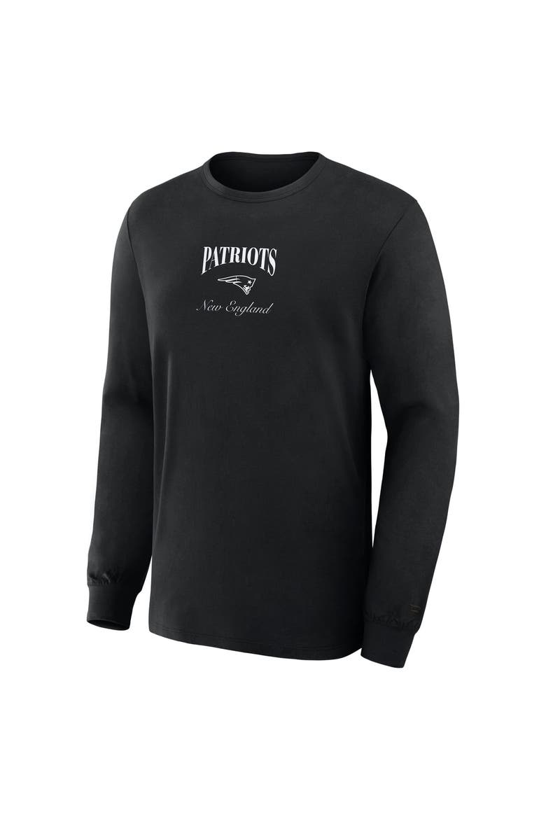 Men's Fanatics Black New England Patriots Midnight Falls Long Sleeve T-Shirt, Alternate, color, Black