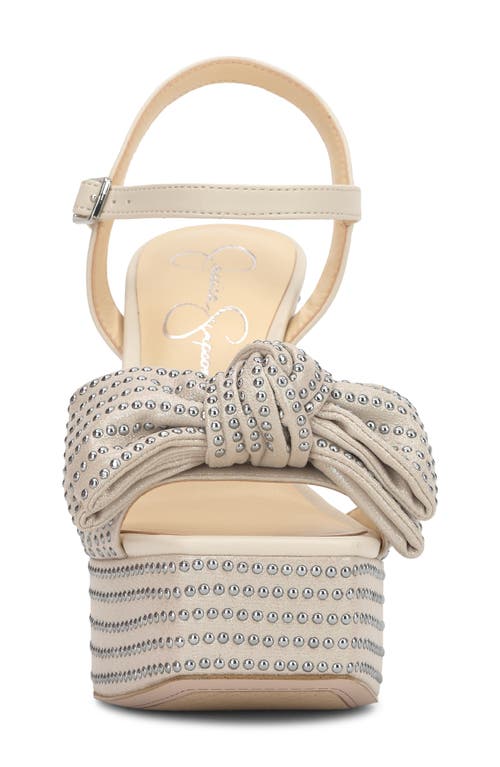 Jessica Simpson Lollien Ankle Strap Platform Sandal In Soft Ivory