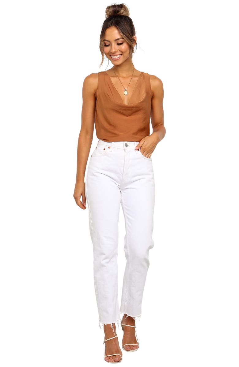 Petal & Pup Vinita Cowl Neck Tank, Alternate, color, Rust