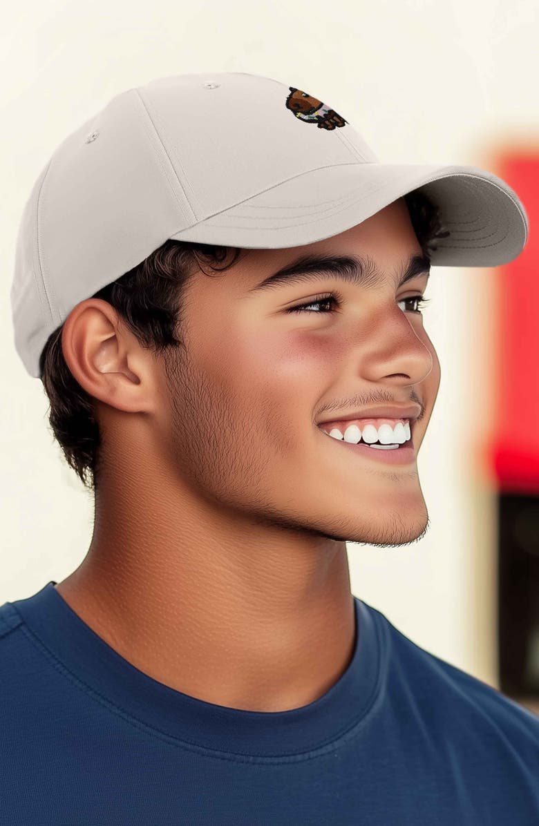 Dalix Capybara Donut Embroidered Cap, Alternate, color, Beige