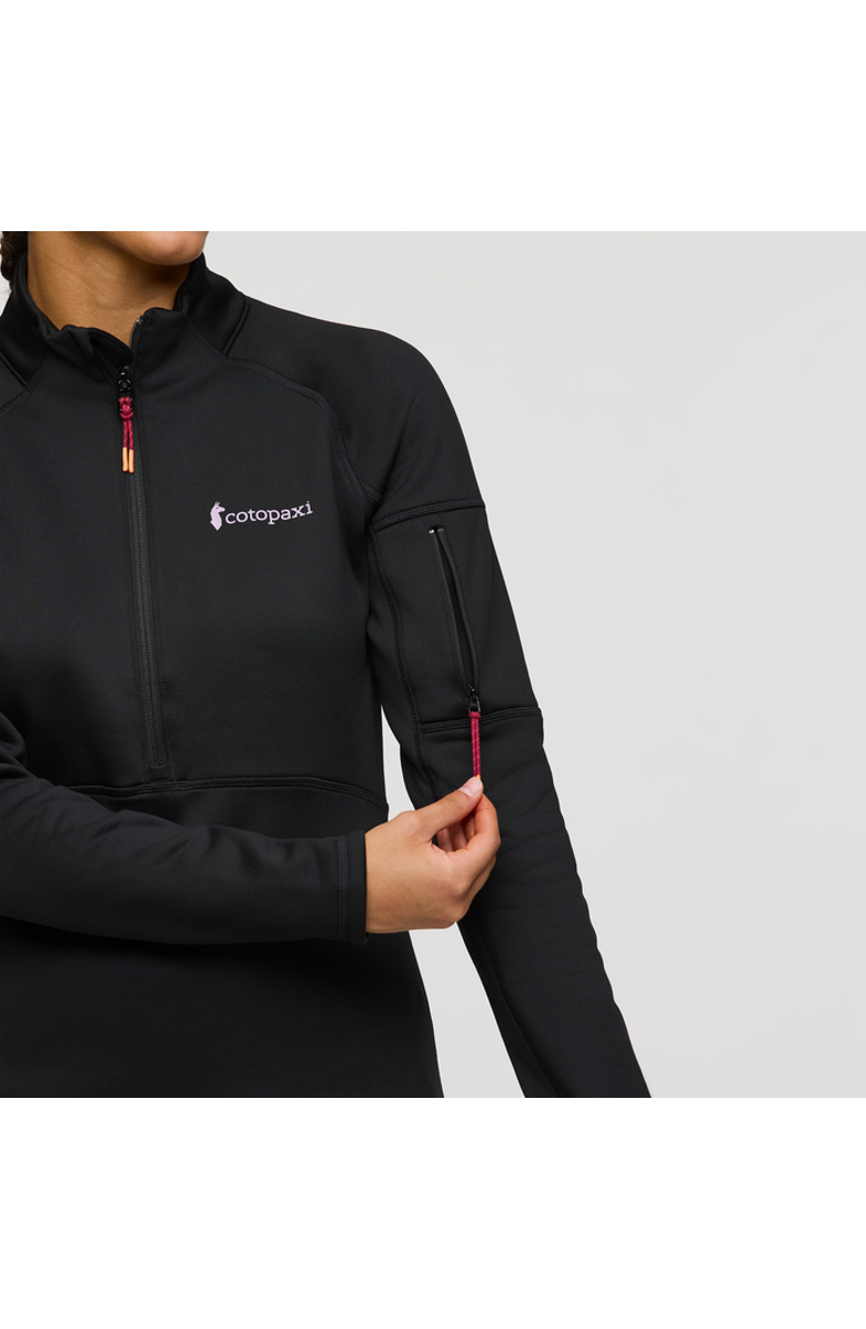 Cotopaxi Tempa Fleece Half-Zip Pullover - Women's, Alternate, color, Cotopaxi Black