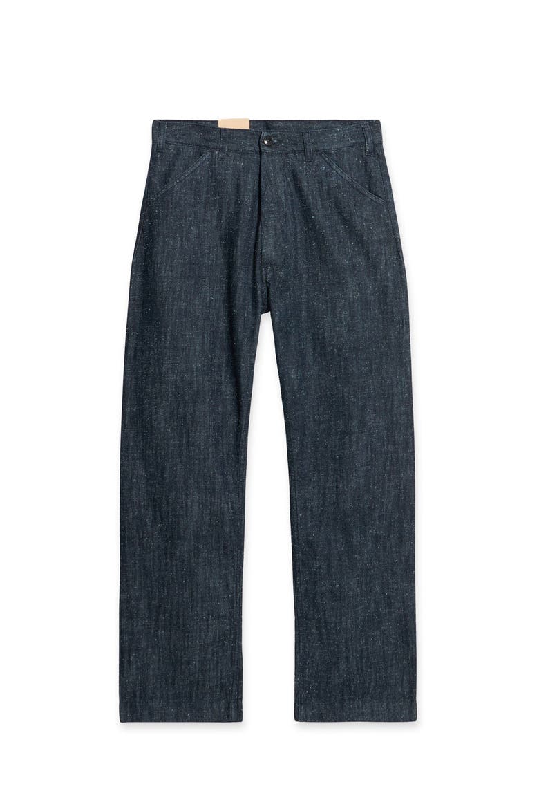 Russell Indigo Rinse Denim Trousers, Main, color, BLUE