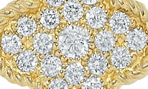 H.j. Namdar 14k Yellow Gold Pavé Diamond Clover Pendant Necklace In Yellow Gold