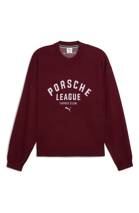 Porsche League Cotton Blend Crewneck Sweater