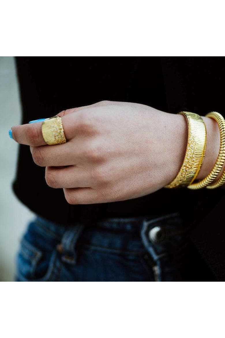 Golden Drip Ring, Alternate, color, Gold