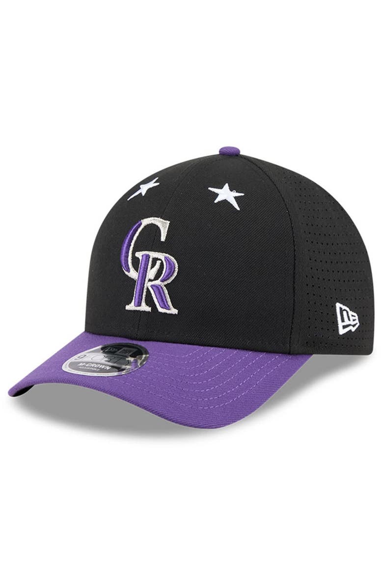 New Era Men's New Era Black/Purple  Colorado Rockies 2025 MLB All-Star Game 9FORTY M-Crown Adjustable Hat, Alternate, color, Black