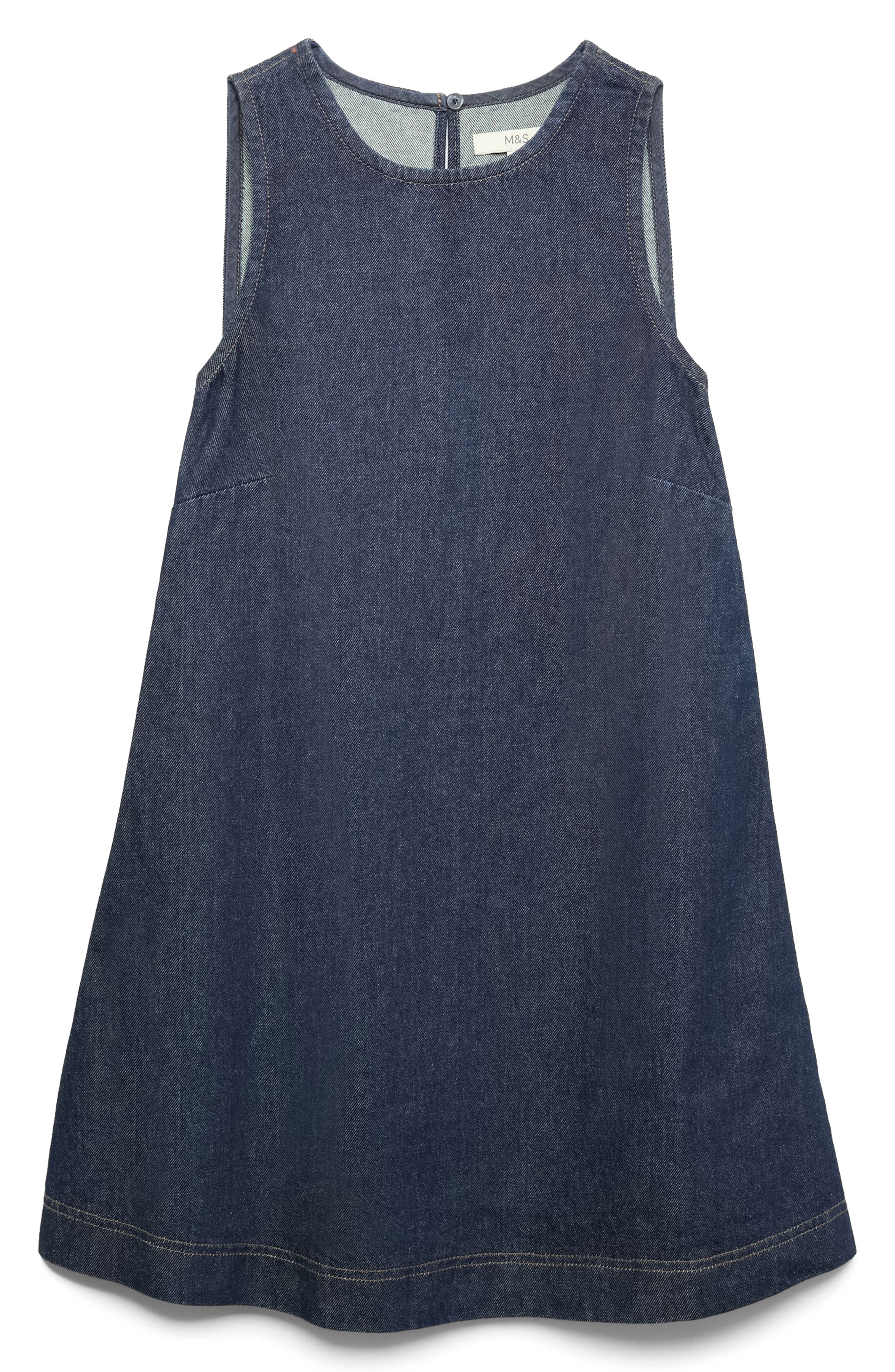 M&S Denim Shift Dress in Dark Indigo Blue at Nordstrom, Size 8