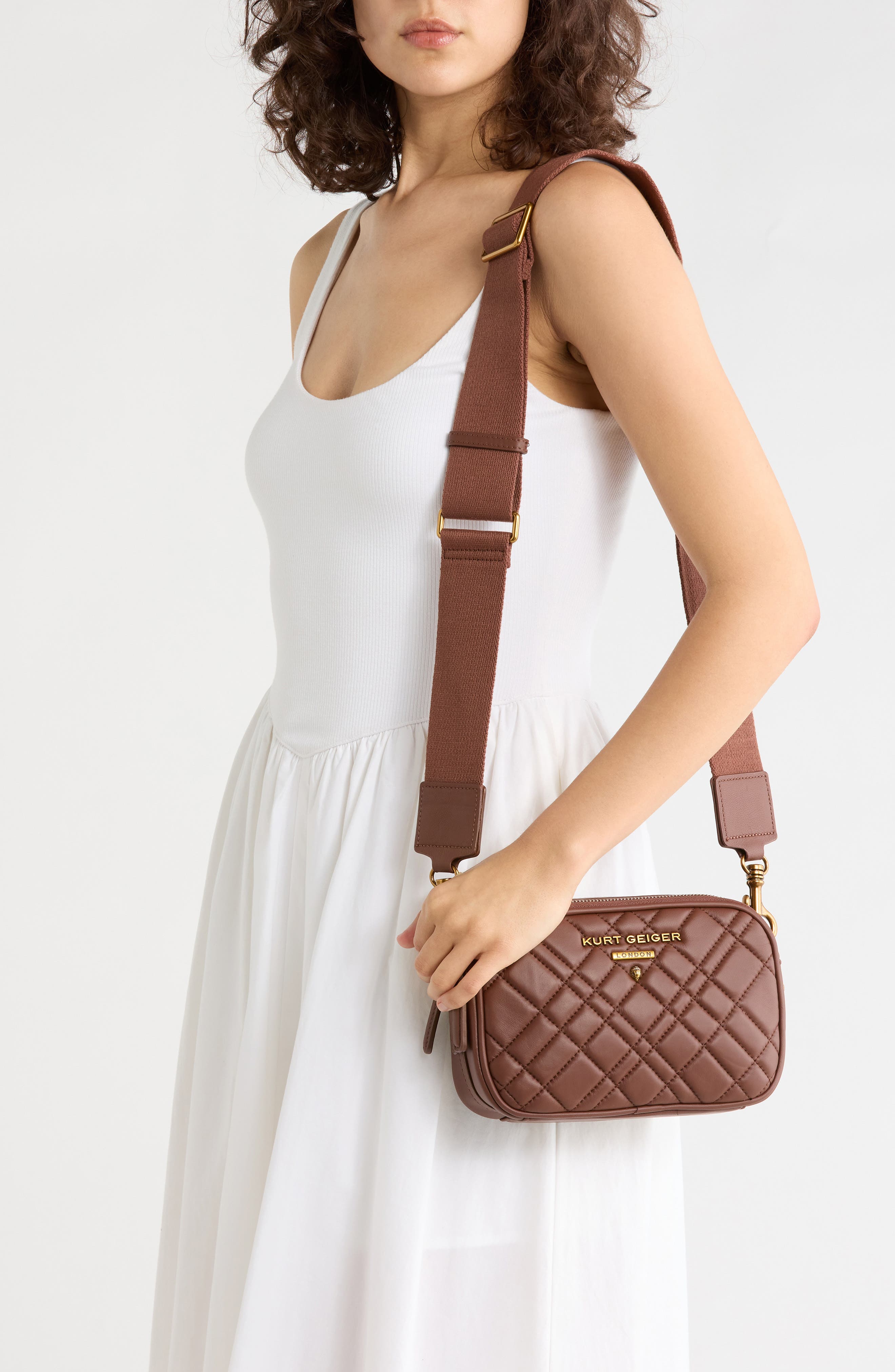 Brixton Leather Camera Bag, Alternate, color, WINE