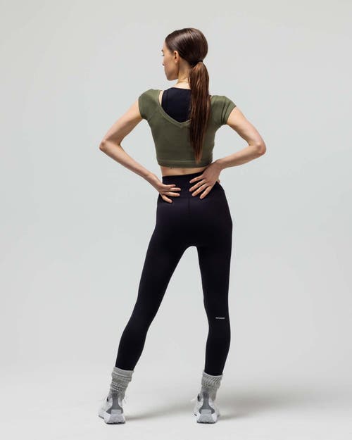 Reformer Ribbed Cap Sleeve Crop Top In Multi
