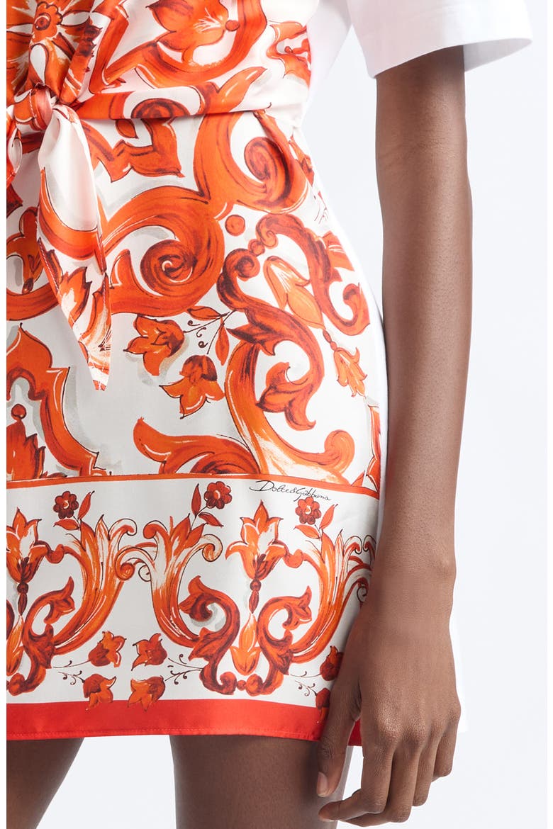 Majolica Cotton Jersey T-Shirt Dress, Alternate, color, S9000 VARIANTE ABBINATA