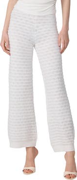 Diane von Furstenberg Barbara Mixed Stitch Cotton Blend Knit Pants