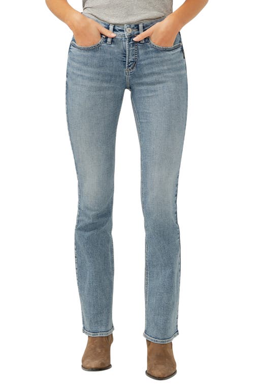 SILVER JEANS CO. SILVER JEANS CO. SUKI CURVY MID RISE SLIM BOOTCUT JEANS