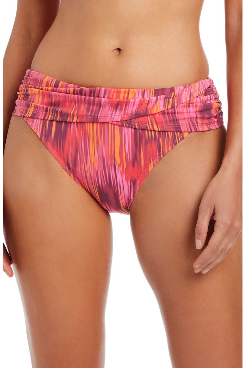Sarong Hipster Swim Bottoms, Main, color, FIESTA PINK