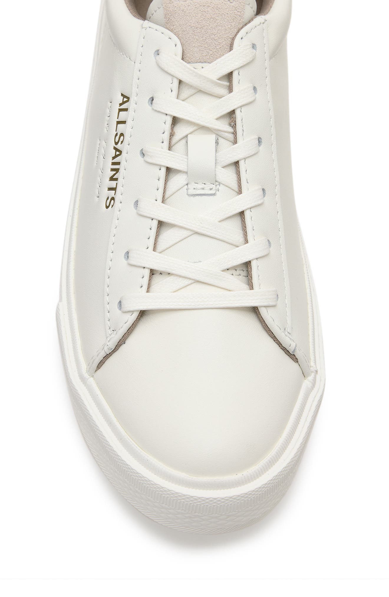 AllSaints Underground Sneaker, Alternate, color, White/Off White