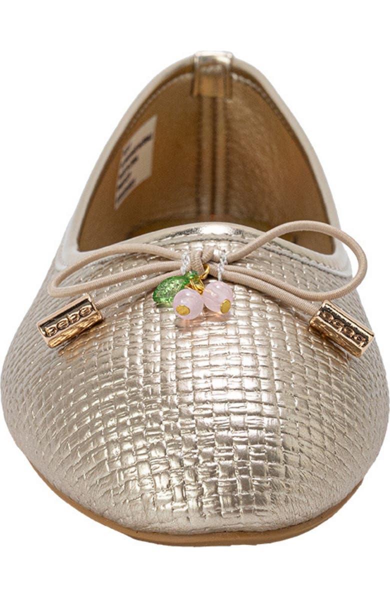 bebe Kids' Scarlet Flat, Alternate, color, Light Gold