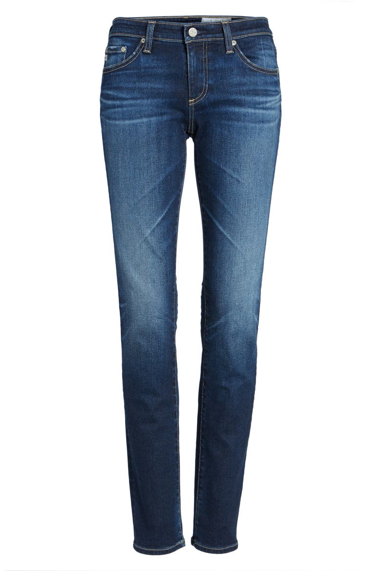 The Stilt Cigarette Skinny Jeans, Alternate, color, 7 YEARS DARK MIST