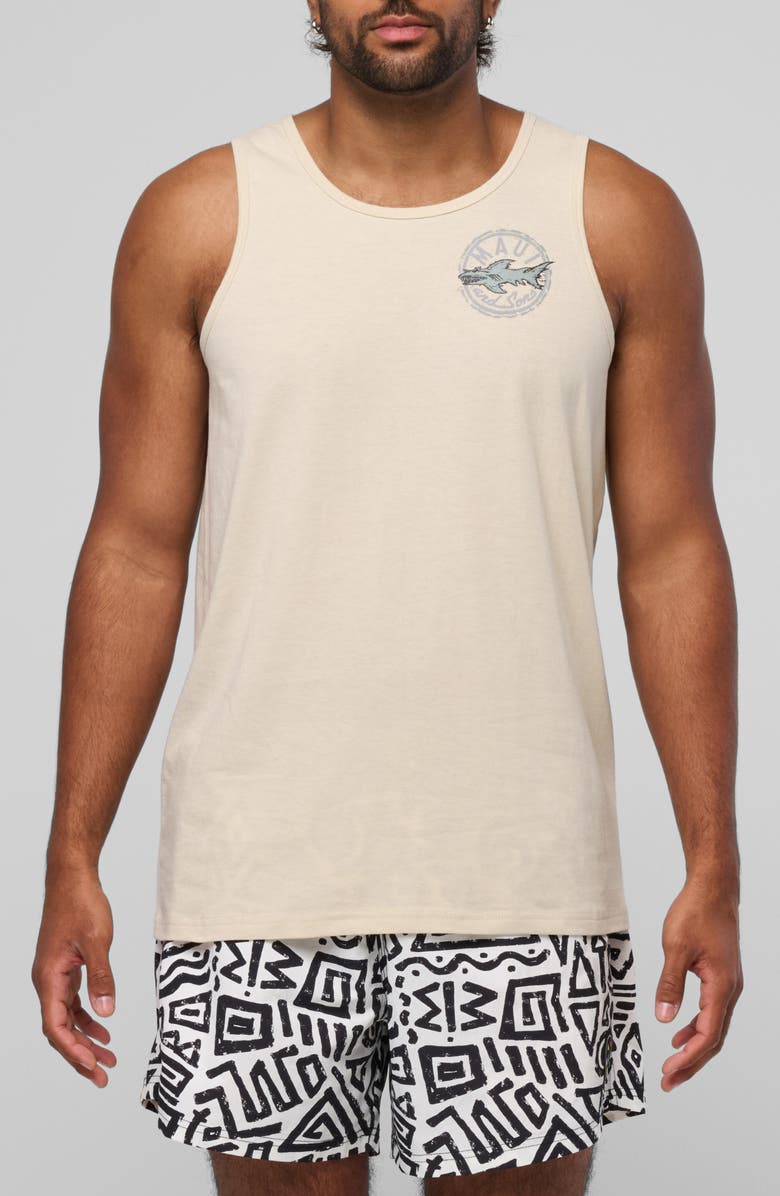 Maui & Sons Aggro Cookie Graphic Tank, Main, color, Vanilla