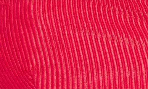 Beach Riot Eva Colorblock Bikini Top In Red