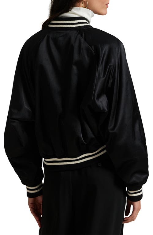 Polo Ralph Lauren Logo Satin Bomber Jacket