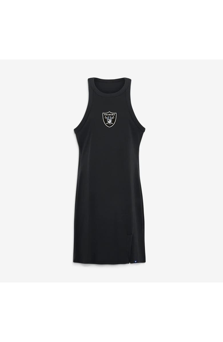 FANATICS Women's Fanatics Black Las Vegas Raiders Push Beyond Tri-Blend Ribbed Sleeveless Dress, Alternate, color, Black