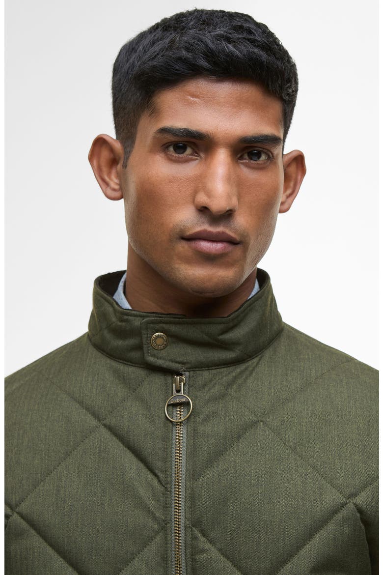 Quilted Harrington Jacket, Alternate, color, OLIVE