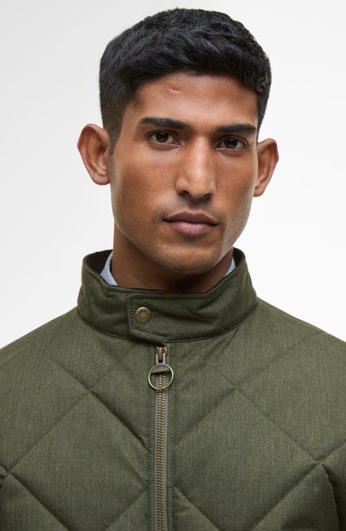 Barbour Quilted Harrington Jacket In Green