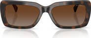 Ralph Lauren 56mm Polarized Rectangular Sunglasses