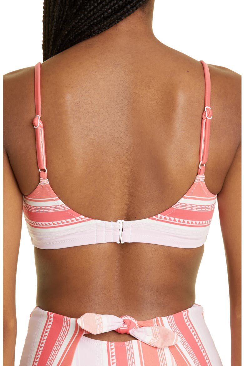 Eshal Bralette Bikini Top, Alternate, color, TANGERINE