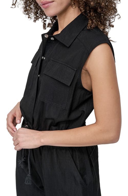Shop Dkny Sleeveless Twill Jumpsuit