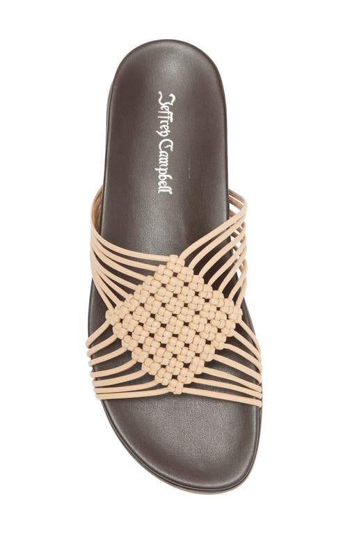 Jeffrey Campbell Plait Sandal In Buff