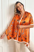SILKSILKY Silk Printed Rectangular Long Stole Scarf