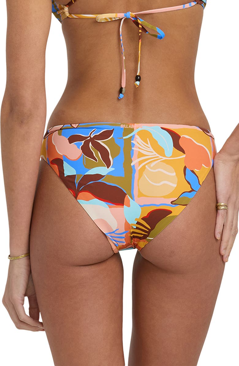 Billabong Lei Daze Lowrider Bikini Bottoms, Alternate, color, Mulch