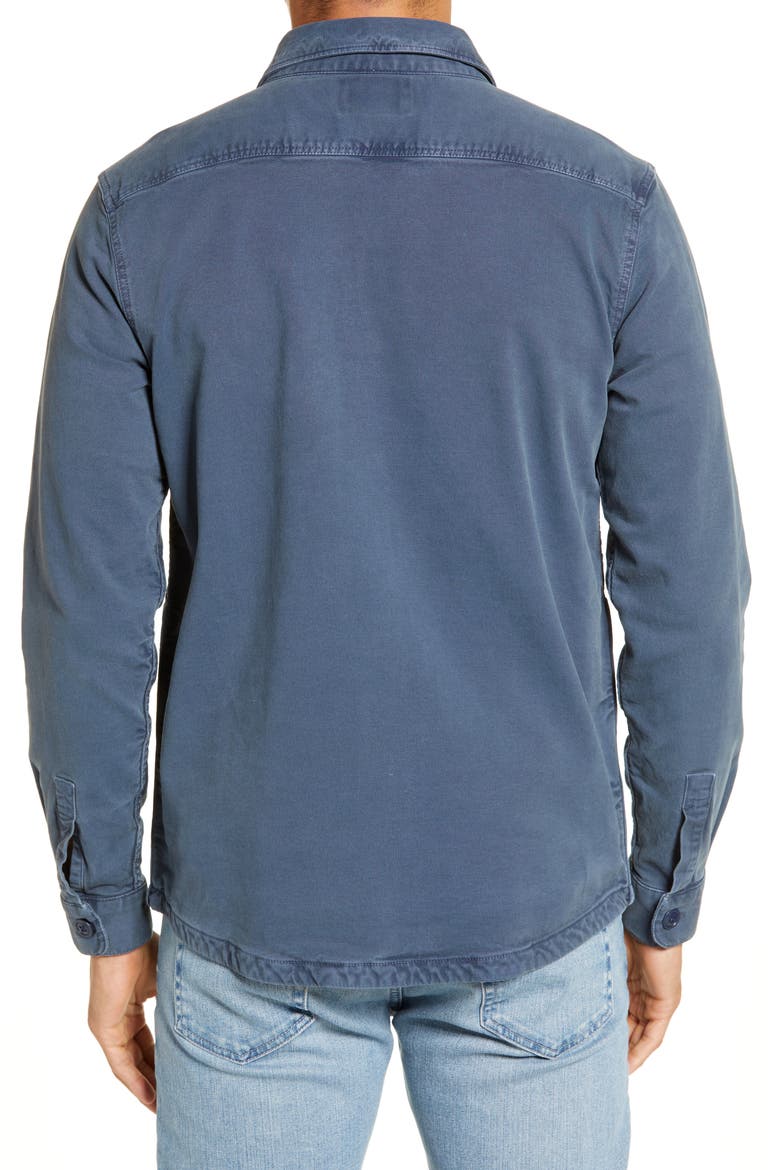 Cotton Shirt Jacket, Alternate, color, NAVY