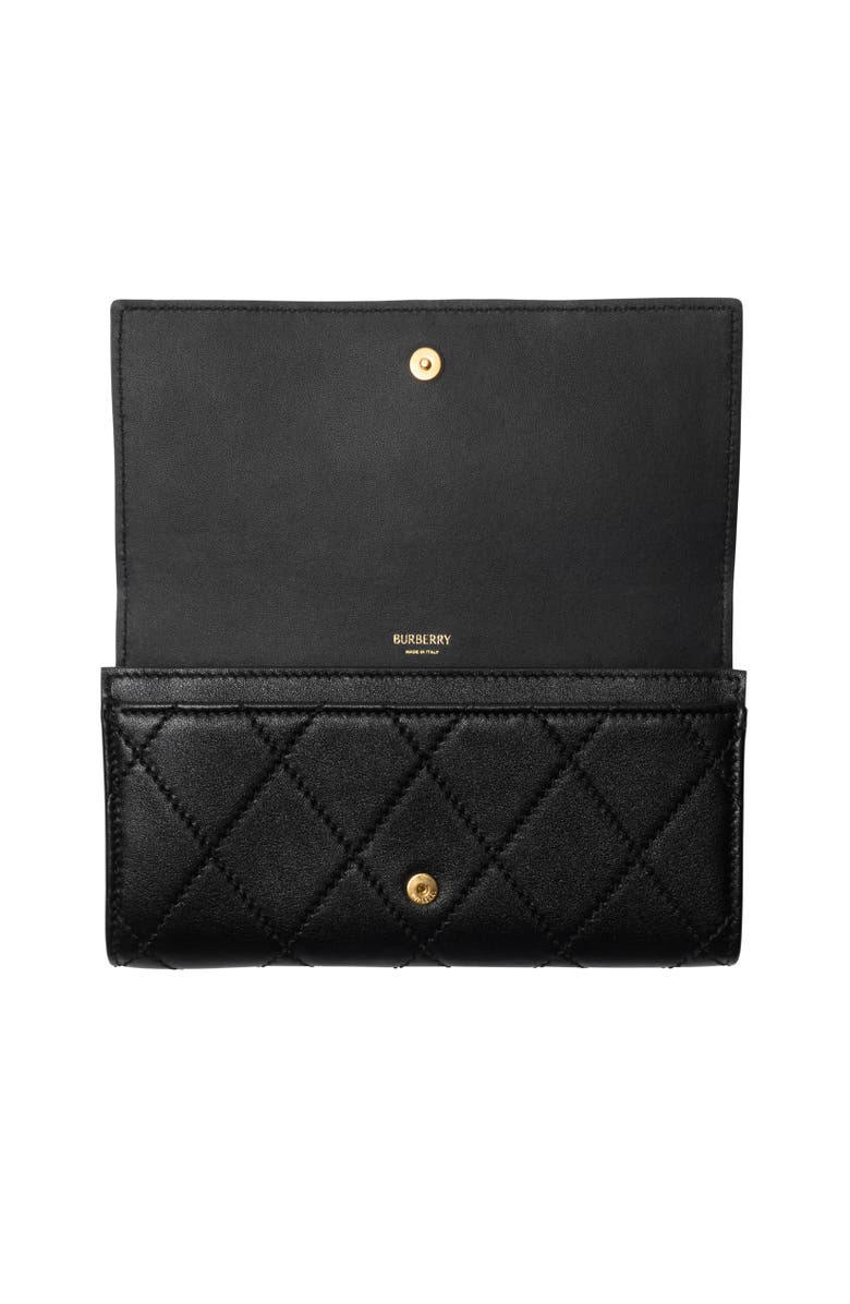 Burberry Strand Continental Wallet, Alternate, color, Black