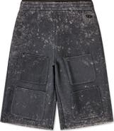 DIESEL® Gender Inclusive S-Typ Marble Effect Wide Leg Utility Shorts