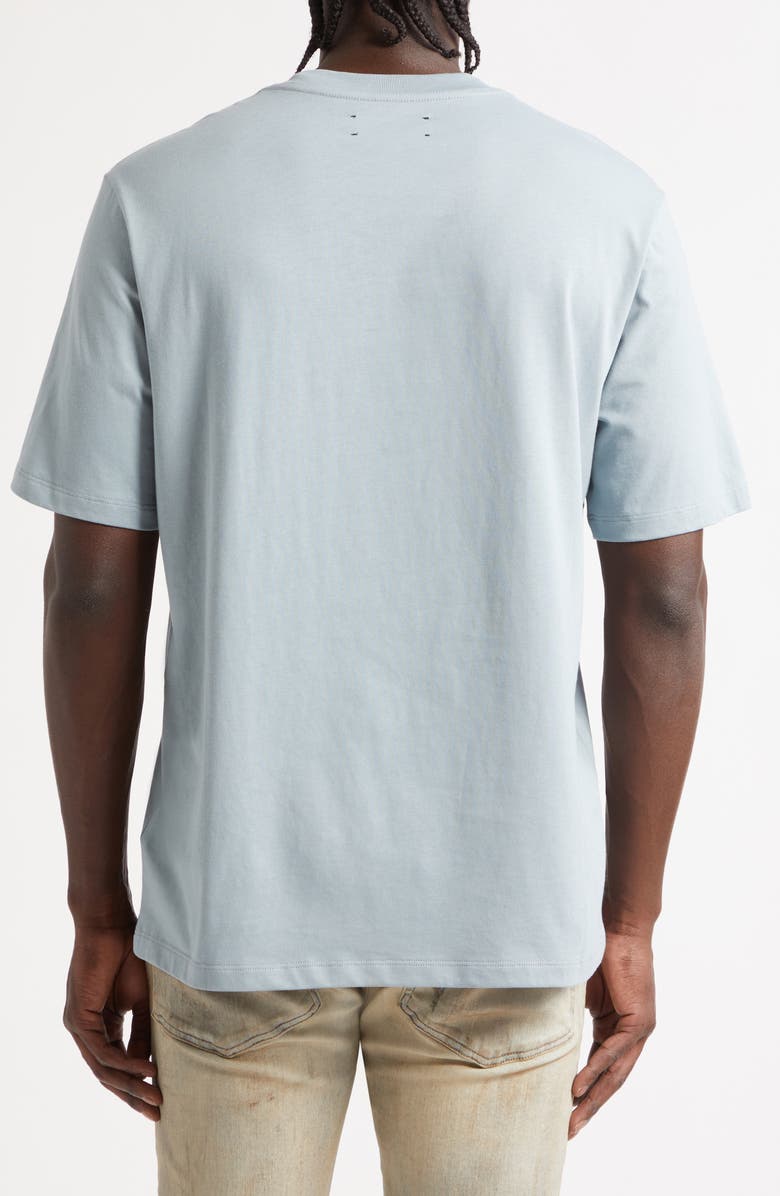 AMIRI MA Chateau Embroidered Logo T-Shirt, Alternate, color, Steel