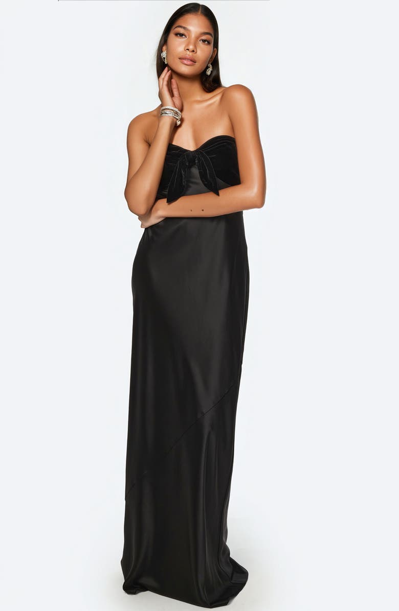 CAMI NYC Lavinia Strapless Mixed Media Gown, Alternate, color, 