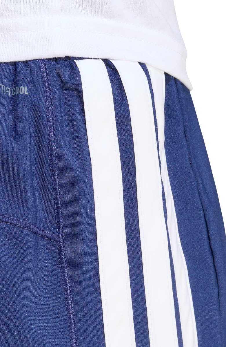 adidas Pacer High Waist Climacool Shorts, Alternate, color, Dark Blue/ White