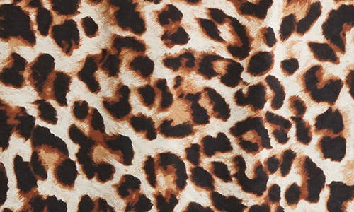 Renee C Leopard Tie Neck Top