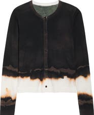 Jason Wu Collection Burned Stripe Merino Wool Cardigan